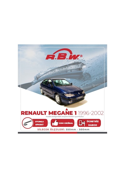 Rbw Renault Megane 1 1996 - 2002 Ön Muz Silecek Takımı