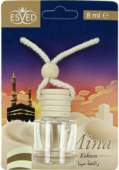 Esved Cam Şişe Mina Araba Kokusu 8 ML