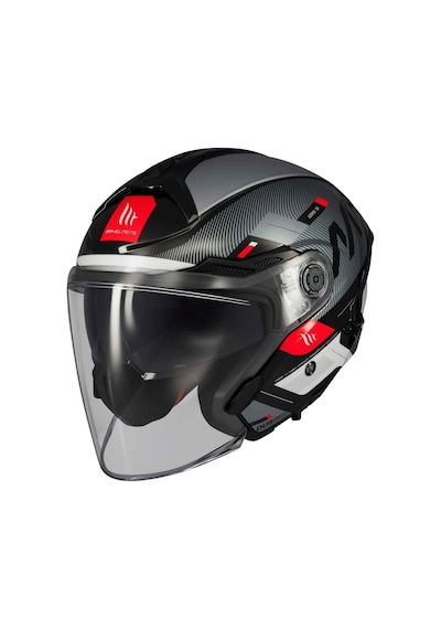 Mt Cosmo Sv Silince B2 Parlak Açık Kask Siyah - Gri
