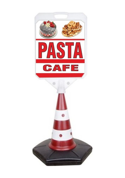 Pasta Cafe Temalı Reklam ve Uyarı Dubası 1 Adet