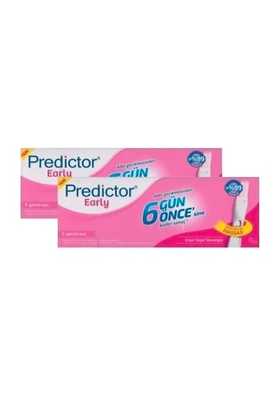Predictor Early Erken Gebelik Testi 1 Test x 2 Paket