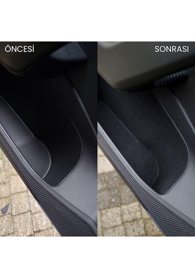 Vw T-cross Araç İçi Konfor Seti Kapı İçi Bardaklık Konsol Koruma Kaydırmaz Kumaş Organizer İç A