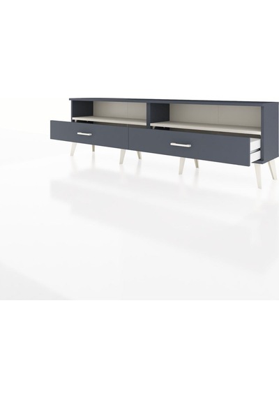 Arges Tv Ünitesi 2 Raflı 2 Çekmeceli 176x30x51 Antrasit-aytaşı/antrasit Aytası/antrasıt Arges Tv Ünitesi 2 Raflı 2 Çekmeceli 176x30x51 Antrasit-aytaşı/antrasit Aytası/antrasıt