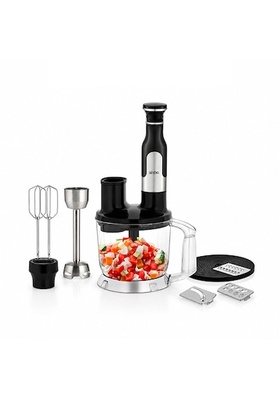 2hız Ayar - Paslanmaz Çelik Bıçak El Multi Blender Seti 2 Lt Hazneli Shb-7534 5286