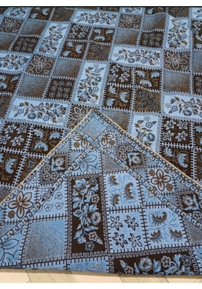 Savan Dokuma Halı Örtüsü 6m² 200 300 Kale Turkuaz