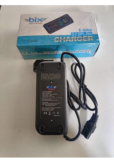 Bix E-bike Akıllı Şarj Aleti 48-60-72v 20ah Otomatik Akım Durdurma Özellikli Dijital Şarj Oranı Göstergeli 60V20 Ah 5 Akü Için Bix E-bike Akıllı Şarj Aleti 48-60-72v 20ah Otomatik Akım Durdurma Özellikli Dijital Şarj Oranı Göstergeli 60V20 Ah 5 Akü Için