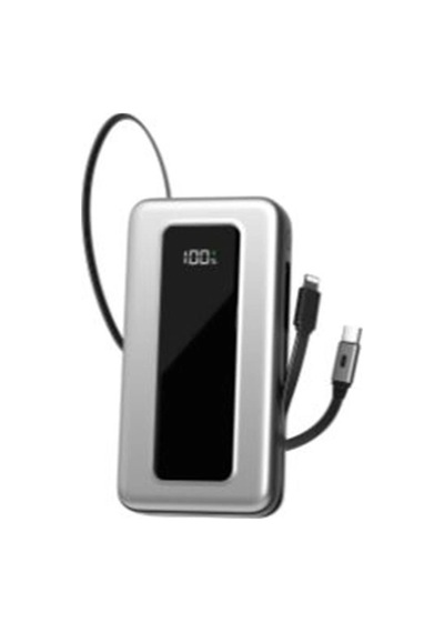 S-link Ip-g20m 20000mah Pd65w Makaralı Siyah Lcd Taşınabilir Pil Şarj Cihazı Powerbank Kdo