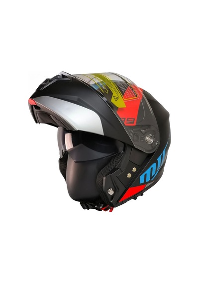 Motosiklet Çene Açılır Kask Güneş Vizörlü Ece 22.06 Sertifikalı New Motor Kaskı V2 Wx89 Çok Renkli