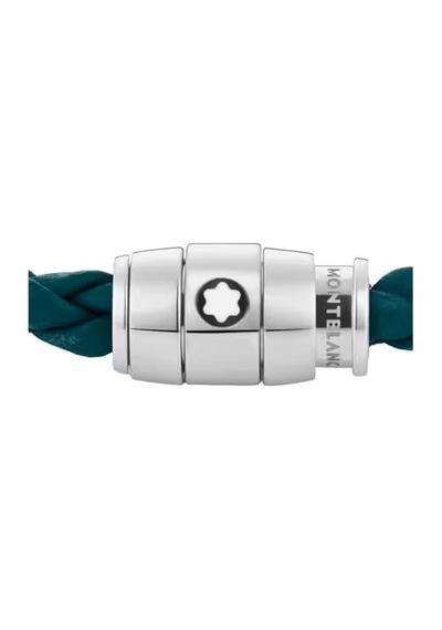Montblanc Meisterstück Steel 3-ring Kıbrıs Mavisi Deri Bileklik 1 Mavi 99961846