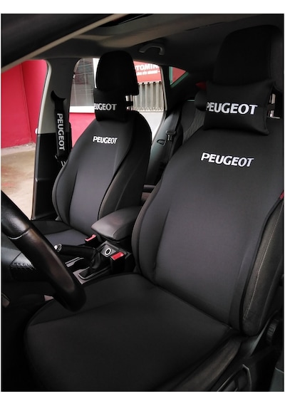 Peugeot Nakışlı Ön Ikili Oto Koltuk Kılıfı