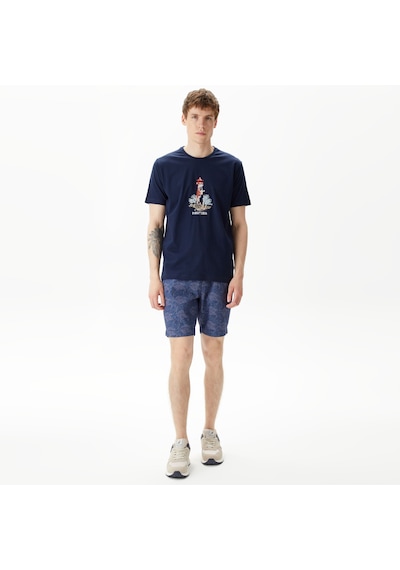 Nautica Nautıca Erkek Lacivert Bermuda Desenli B45222t Lacivert