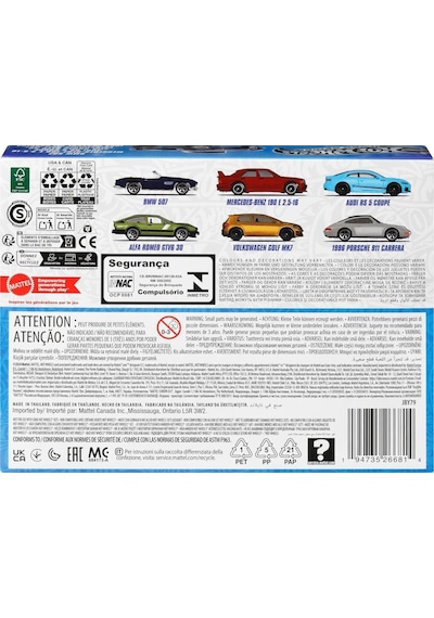 Hot Wheels Jby79 Silver Series Euro Style 6-pack Beyaz