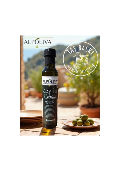 Alpoliva 250 Ml Naturel Sızma Zeytinyağı Ve 250 Ml Zetin Sütü