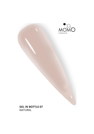 Momo Professional Gel In Bottle No.07 Akıllı Fırçalı Protez Tırnak Jeli Natural 18 Ml