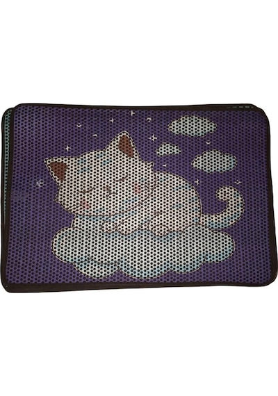 Nanbell Büyük Elekli Çift Katlı Kedi Kumu Paspası 75 x 59 CM Desenli No:5