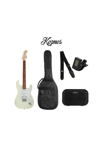 Kozmos Kgp-stg20hss-owh Beyaz Elektro Gitar Seti