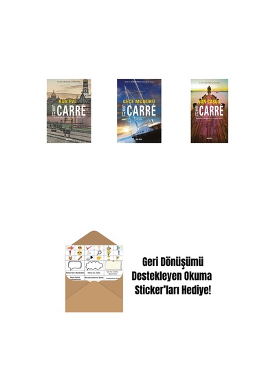 Rus Evi + Gece Müdürü + Son Casus + Okuma Sticker'ları