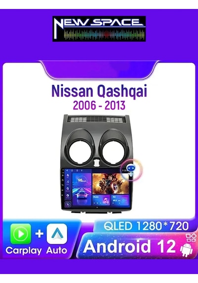 Nissan Qashqai Android 8gb Ram 128gb Rom 8 Çekirdek Carplay Multimedya