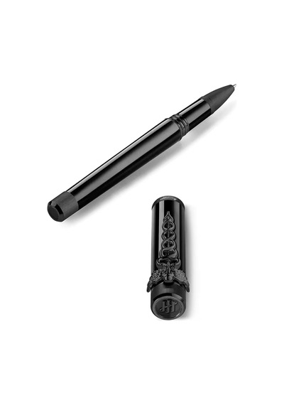 Montegrappa Zero Caduceus Ultra Black Roller Kalem Iszecrıc Siyah
