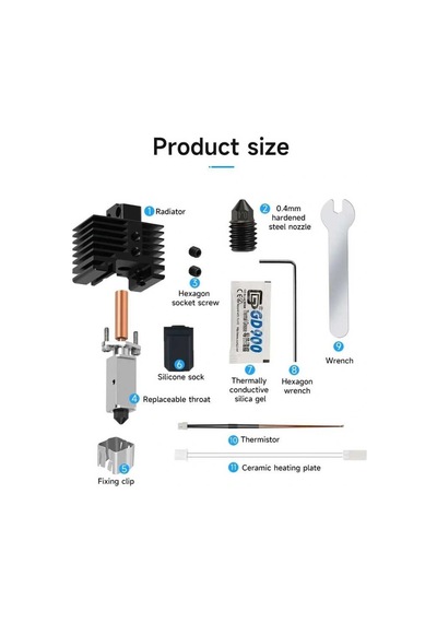 Bambu Lab X1, X1c Tam Hotend Seti V2.0
