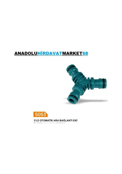 Sayım Otomatik Hortum Baglantı Eki 1/2 Hortum 3 Lü Ek