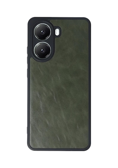Xiaomi Poco X7 Pro Uyumlu Kılıf Aras Deri Kapak - Koyu Yeşil