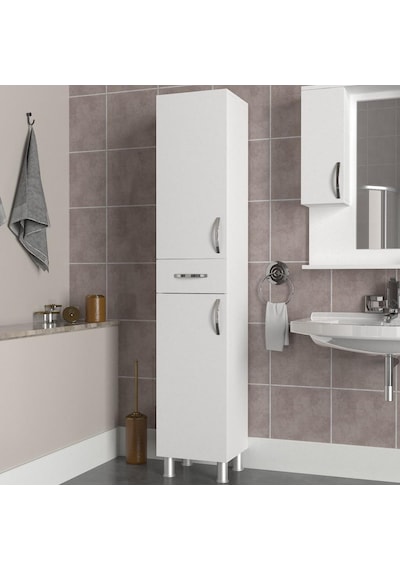 Dekorister Selin 2 Kapak 1 Çekmeceli Banyo Boy Dolabı Beyaz (267064377) Çok Renkli Dekorister Selin 2 Kapak 1 Çekmeceli Banyo Boy Dolabı Beyaz (267064377) Çok Renkli