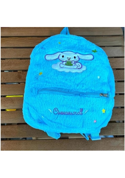 Çılgıntrend Sanrio Kawai Karrakterleri Kitty -melody -kuromi Peluş Sırt Çantası mavi