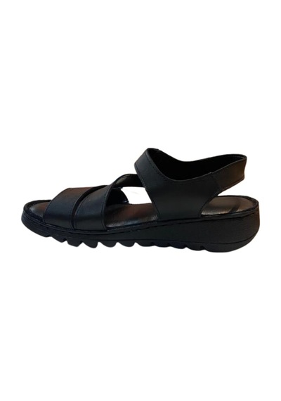 Neon Akm-088 Kadın Siyah Hakiki Deri Sandalet - 36 Siyah