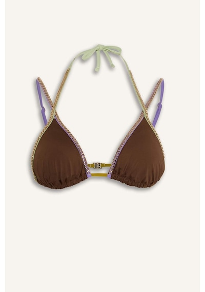 Defacto Lilyrose X Defacto Regular Fıt Bikini Üstü H8839ax26hsbn333 Kahve-bn333