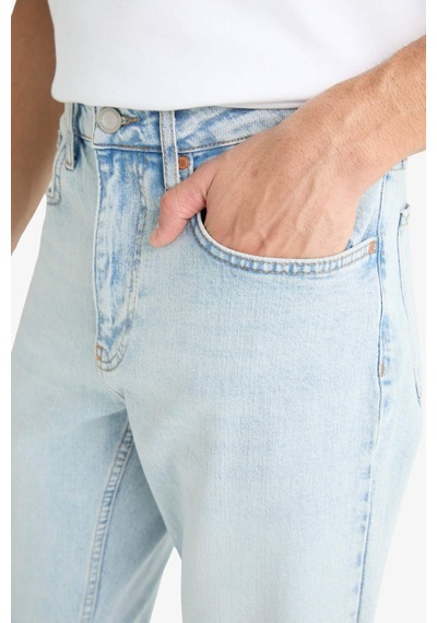 Defacto Slim Tapered Fit Dar Paça Jean Pantolon F2324ax25aunm39 Mavi-nm39