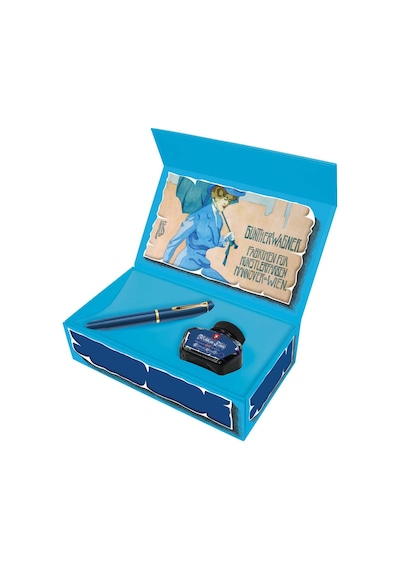 Pelikan M120 Dolma Kalem Mürekkep Seti M Iconic Mavi M120-Im