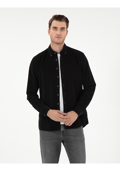 Pierre Cardin Erkek Siyah Gömlek Desenli 50292347-vr046 Siyah