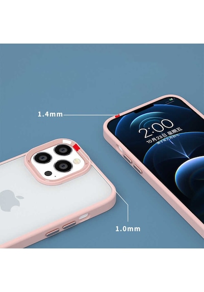 Apple Uyumlu iPhone 14 Pro Kılıf Zore Krom Kapak