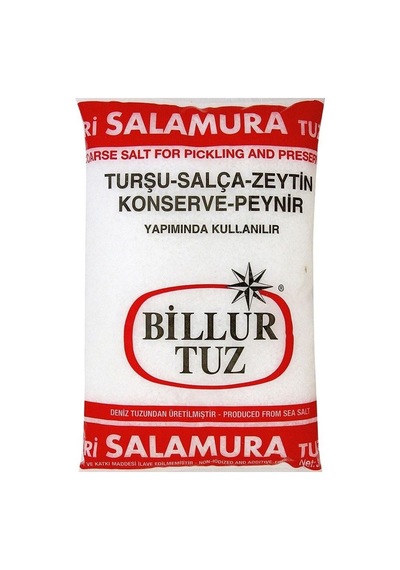 Billur İri Salamura Tuz 3000 Gr X 6 Adet 18 Kg