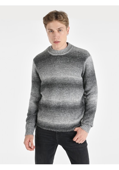 Colin's Colins Regular Fit Gri Erkek Kazak Cl1065733 Gri