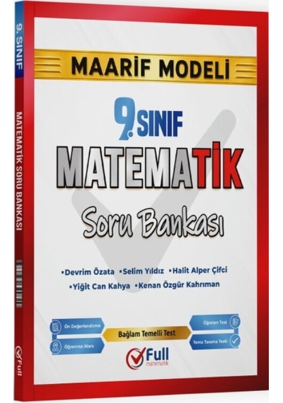 9. Sınıf Matematik Maarif Soru Bankası Full Matematik