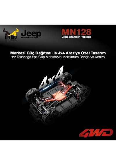Mn Model Mn128 1/12 Jeep Wrangler Rubicon 4wd Rc Model Crawler Offroad Truck Uzaktan Kumandalı Araba Rtr Gümüş+dahili Işık Seti Mnmodel/mn128-sılver Mn Model Mn128 1/12 Jeep Wrangler Rubicon 4wd Rc Model Crawler Offroad Truck Uzaktan Kumandalı Araba Rtr Gümüş+dahili Işık Seti Mnmodel/mn128-sılver