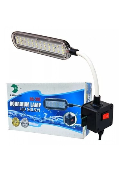 Rs-38l Led Akvaryum Lambası 2w 20-40 Cm Akvaryumlar İçin 220v Fiş