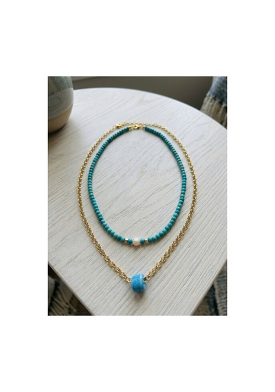 İncili Turkuaz Kolye Ve Bodrum Boncuklu Gold Zincir Kolye İkili Set Turkuaz Ve Bodrum Boncuklu Turkuaz Ve Bodrum Boncuklu İncili Turkuaz Kolye Ve Bodrum Boncuklu Gold Zincir Kolye İkili Set Turkuaz Ve Bodrum Boncuklu Turkuaz Ve Bodrum Boncuklu