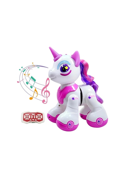 Kumandalı Romantic Marry Sevimli Oyuncak Unicorn Robot Pembe