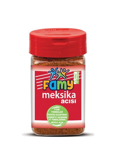 Famy Meksika Acısı Çeşni Baharat 100 Gr Aromatik Acı 12'li Paket