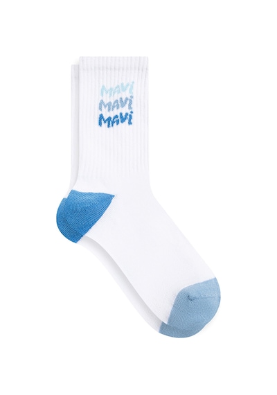 Mavi - Beyaz Socket Socks 1912415-620 Beyaz