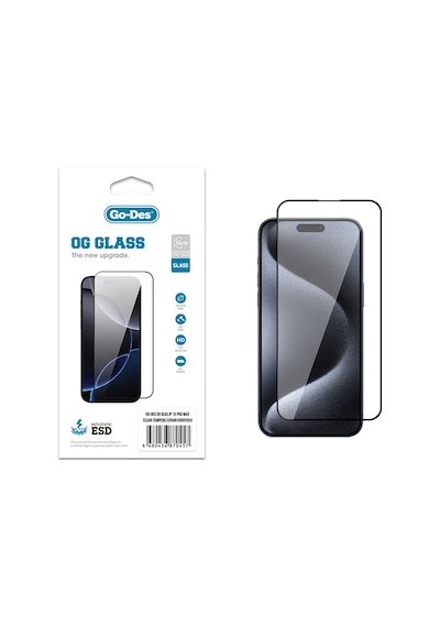 Teleplus Apple Uyumlu iPhone 15 Pro Max Godes Og Glass Antistatik Temperli Cam Ekran Koruyucu