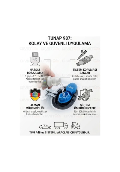 987 Adblue Kristalleşme Önleyici Ve Scr Sistem Koruyucu Katkı - 250ml Umıtavm