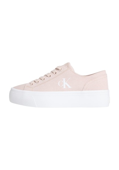 Calvin Klein Kadın Vulc Flatform Low Canvas Mg Pudra Sneaker-13898