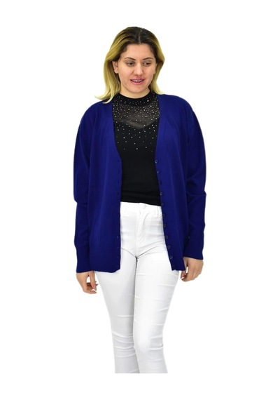Kadın Triko Spor Hırka Bgl-st04087 Lacivert
