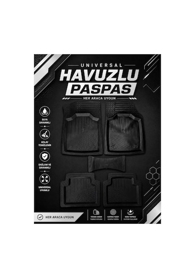 Opel İnsignia 2016+ Universal Havuzlu Paspas Takımı Mavi
