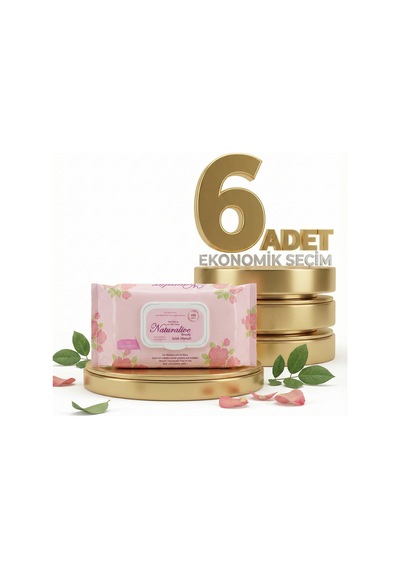 Naturalive Islak Mendil Yenidoğan ve Tüm Ciltler x 6 Paket
