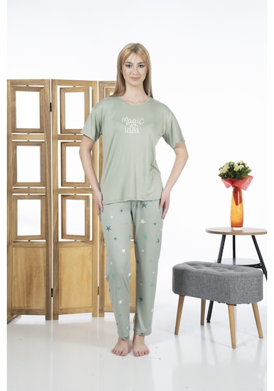 Estiva 24139 Magic İdea Kadın Kısa Kol Pijama Takımı 001